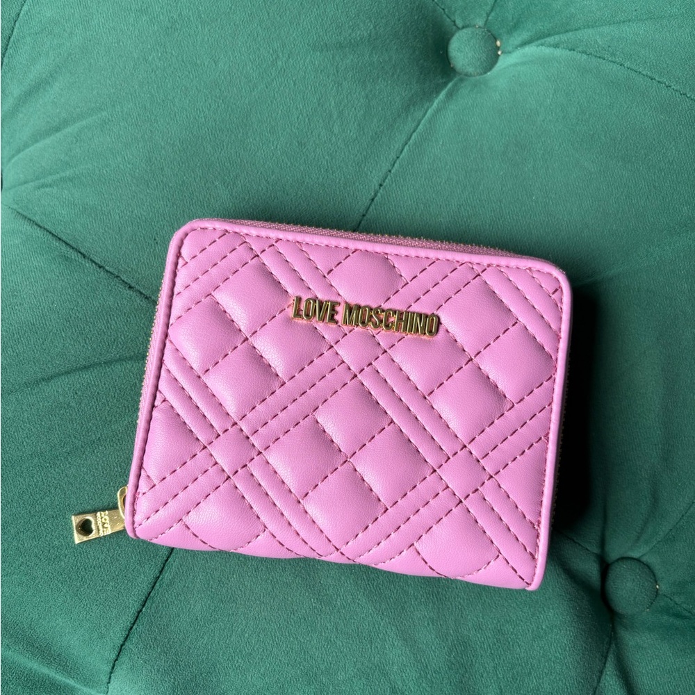 Love Moschino Pink Zip Wallet